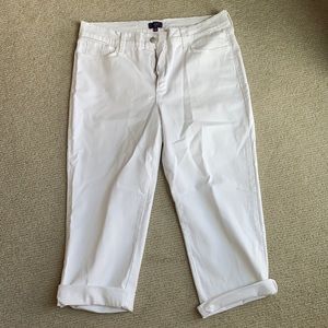 NYDJ white cropped pants